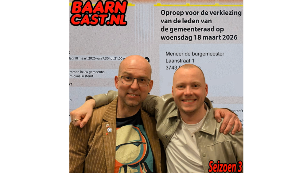 Foto van Alex en Valentijn met arm om elkaar heen.