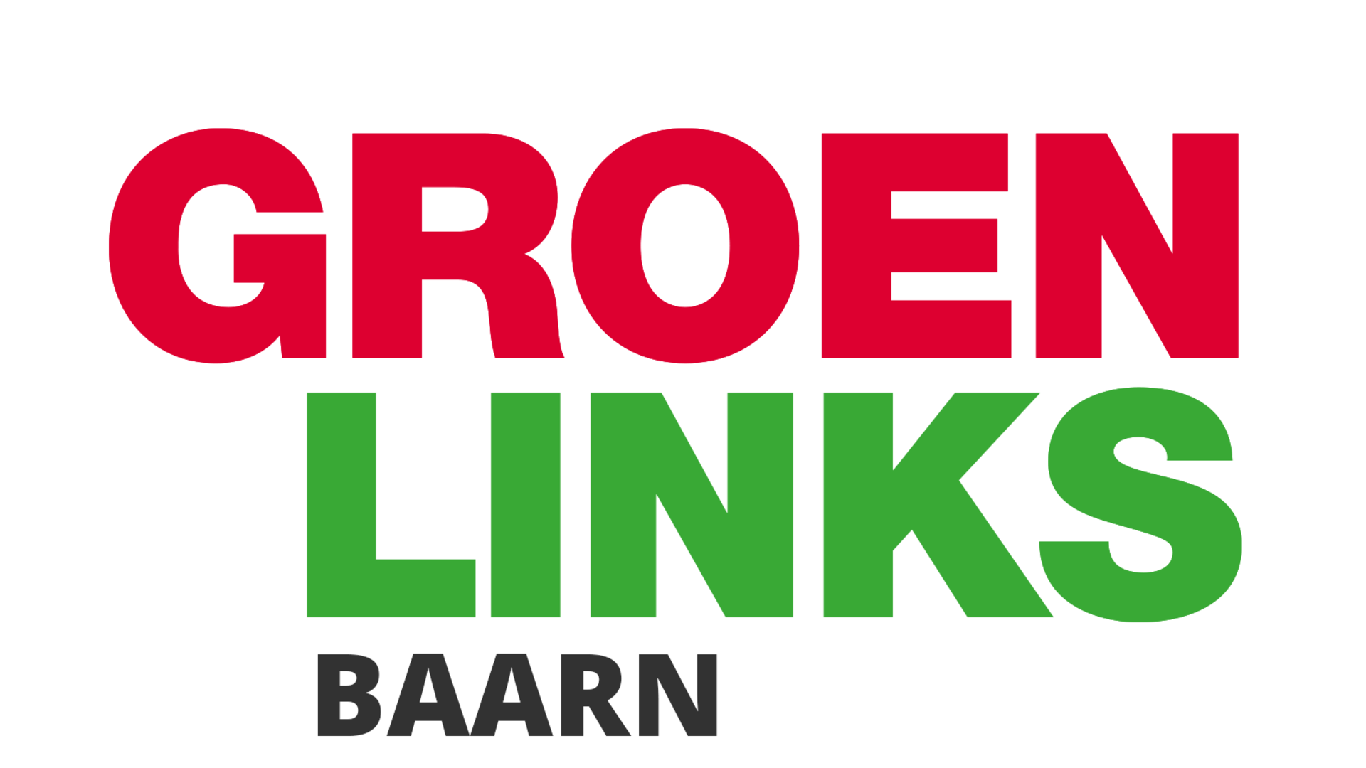 Logo van GroenLinks Baarn.